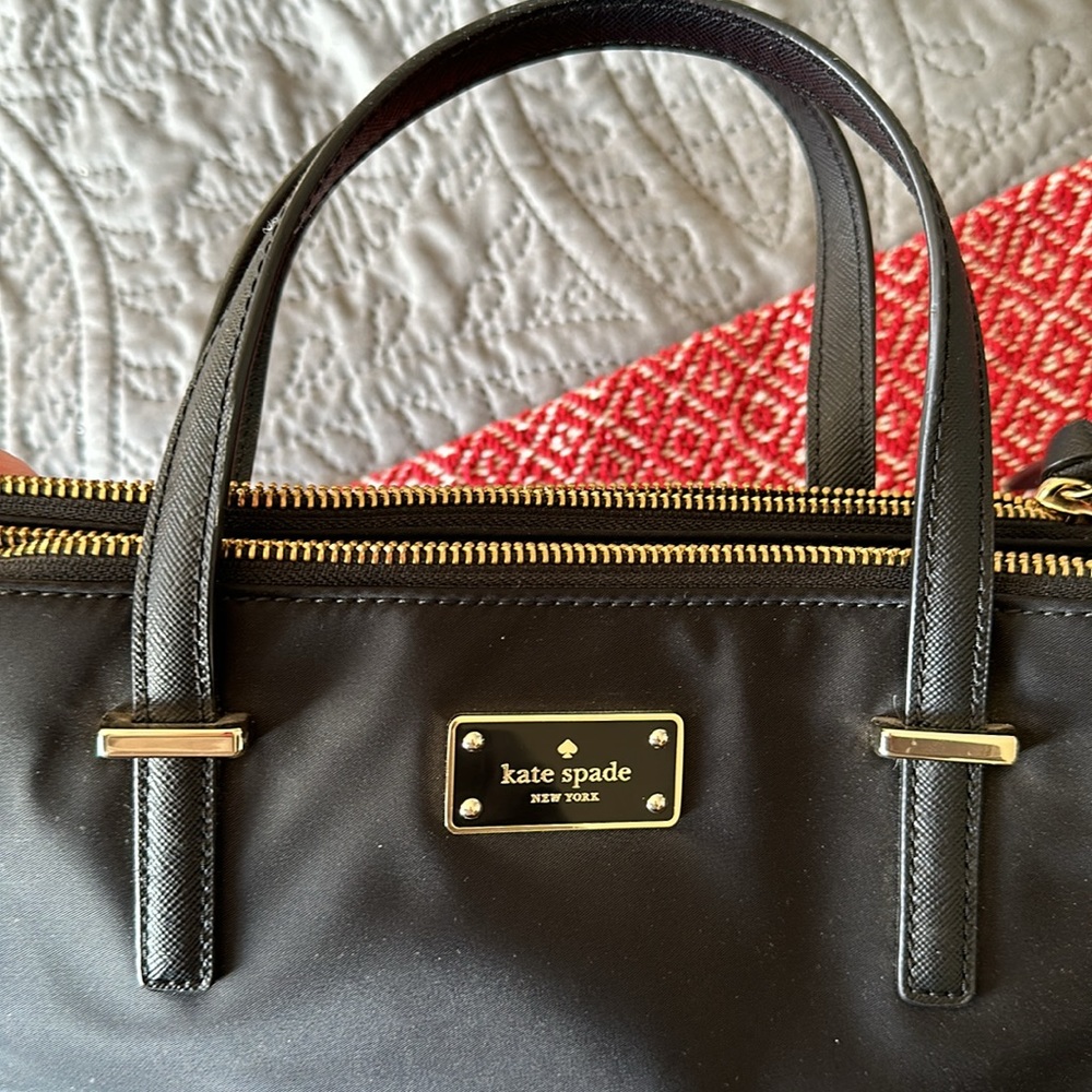kate spade ♠ Authentic Nylon Black Purse - Picture 9 of 9